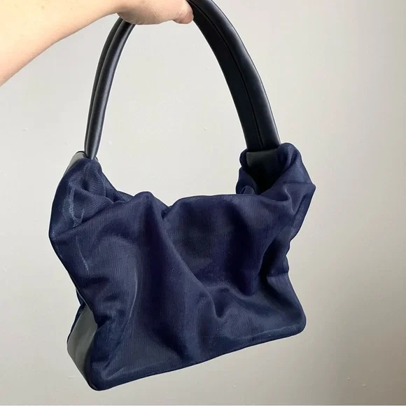 STAUD Navy Felix (Mesh) Bag NWT - Picture 2 of 7